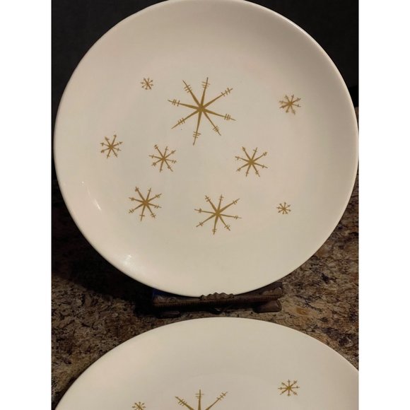 Star Glow MCM Atomic Royal China Plates - Picture 2 of 6